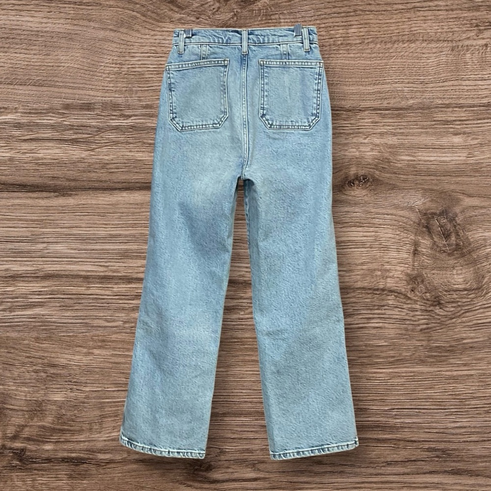 Reformation Alyssa Patch Pocket High Rise Wide Leg Jeans Sz 24 - Picture 8 of 12